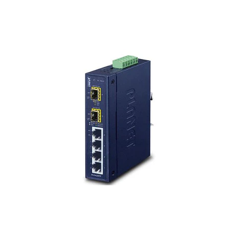Switch 4 puertos 1G no administrable 2 SFP Riel-DIN industrial