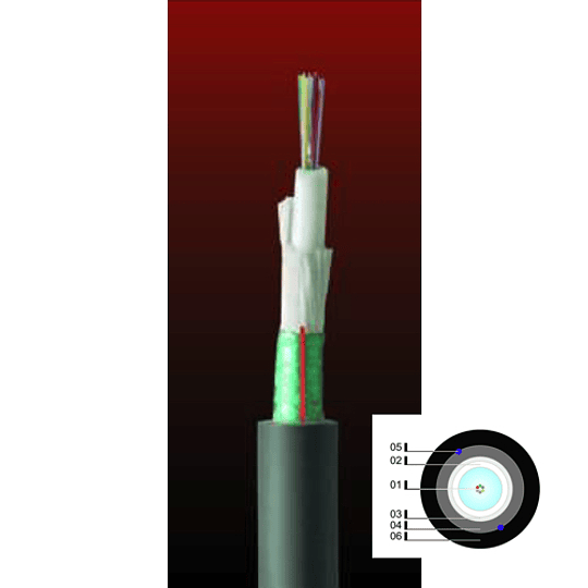 Cable Fibra Óptica 06x50 DSP -TIA 598 / OM3