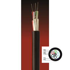 Cable Fibra Óptica 48x10 DP04 -4T12F - TIA 598 / G652D