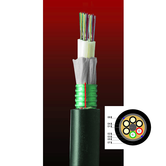 Cable Fibra Óptica 24x62 DSP014T6F - TIA 598 multitubo