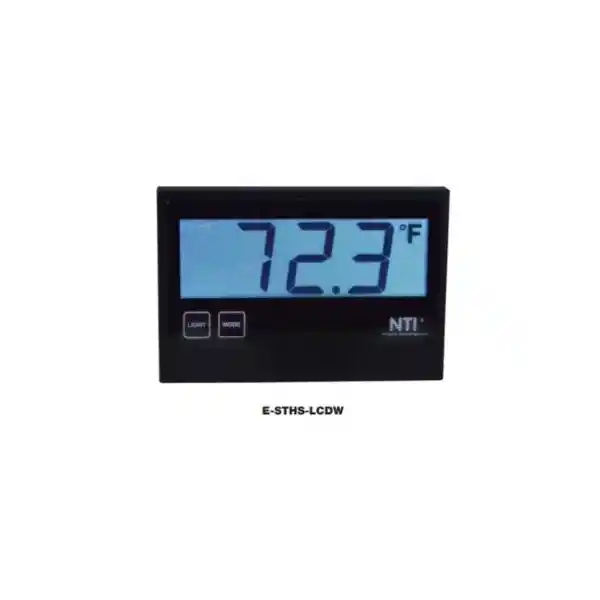 Sensor de Temperatura/humedad con LCD EU E-STHS-LCDW 1