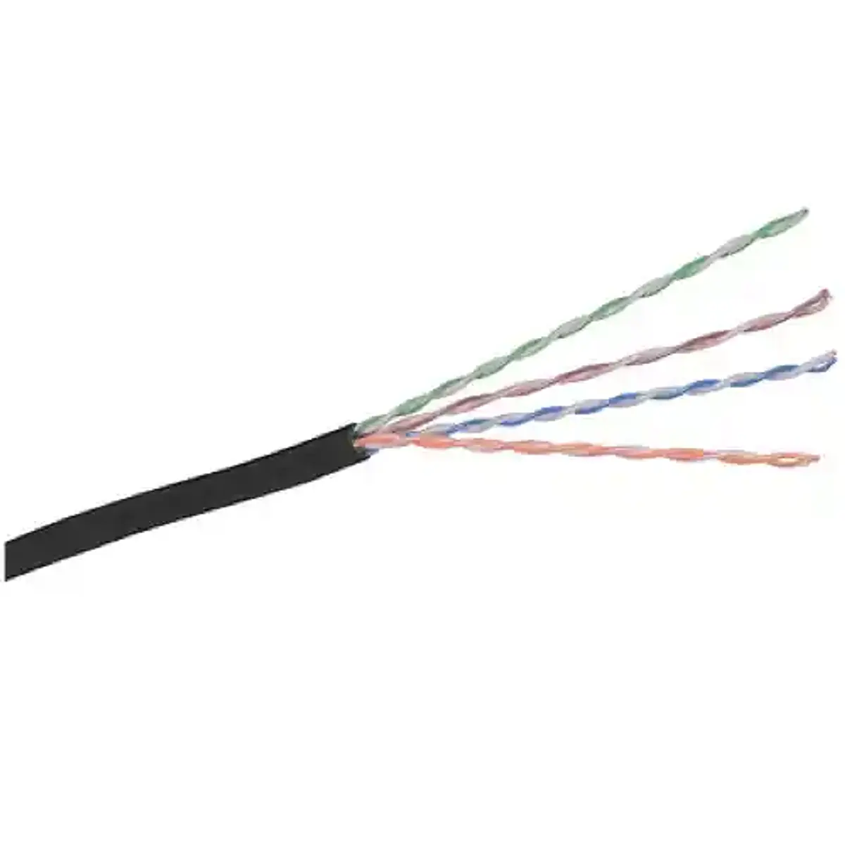 Foto de Cable de red UTP Cat 6 unifilar exterior negro (305 m)