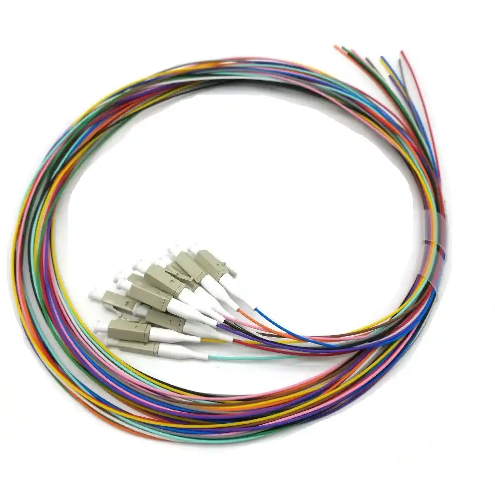 KIT 12 Pigtail colores LC-UPC OM3 1 metro 1