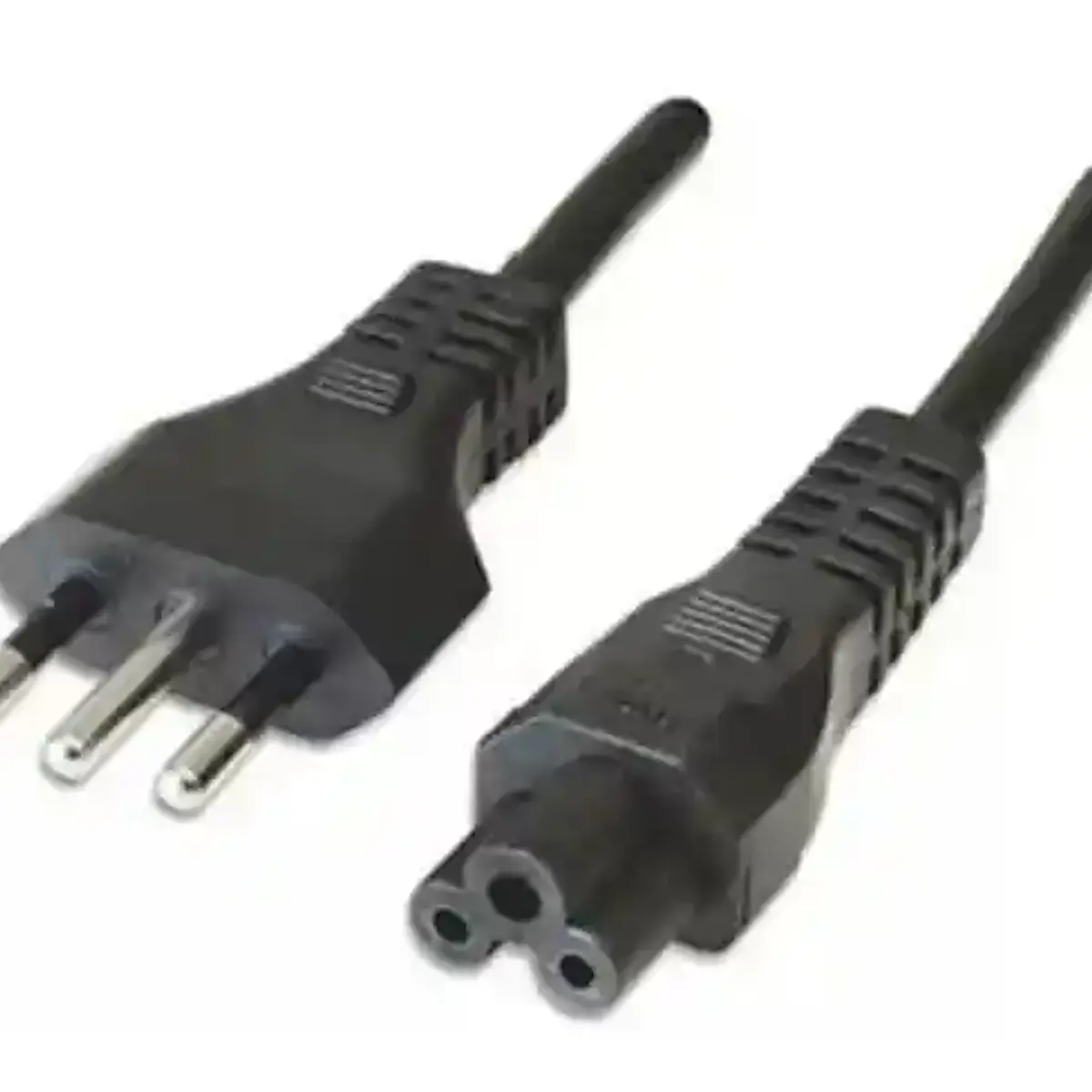 Foto de Cable poder trébol con enchufe macho de 3P - 1.8 mts - 10 A