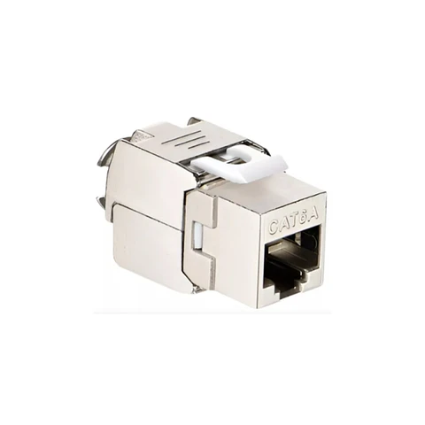 Módulo RJ45 Cat 6A blindado keystone 10 Gb/s