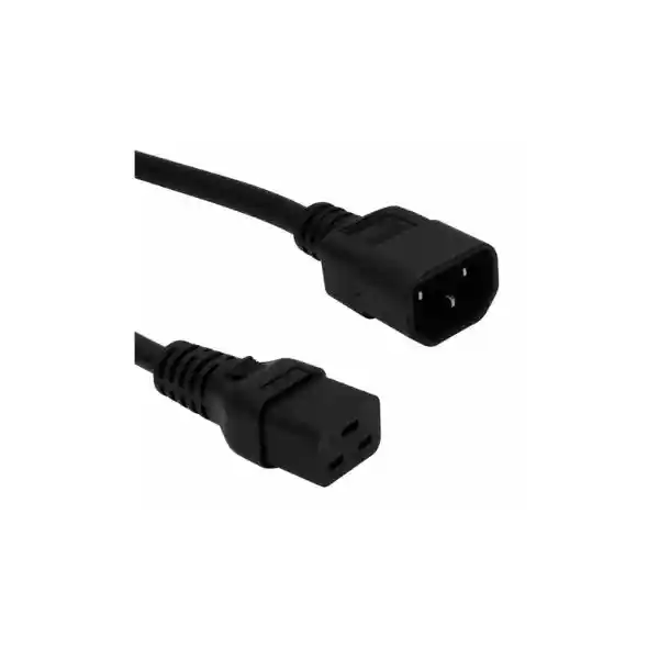 Cable Poder C14/C19 Negro 10A 3x1,5mm 1.8m 2