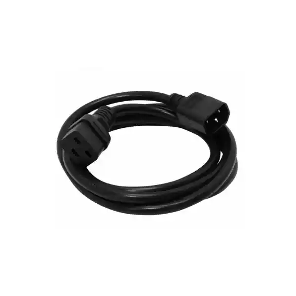 Cable Poder C14/C19 Negro 10A 3x1,5mm 1.8m 1