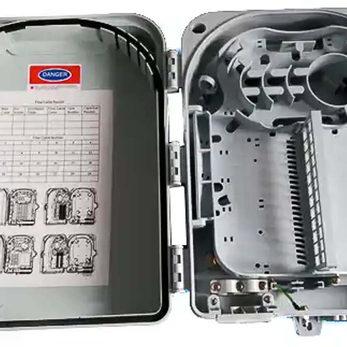 Foto de Caja de distribución de fibra óptica 24 empalmes IP65 Ukbling