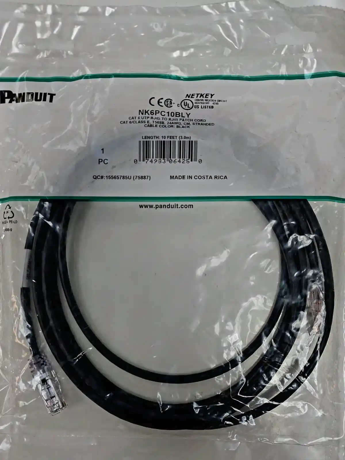 Cable de Red Categoría 6 3,00 mts.  2