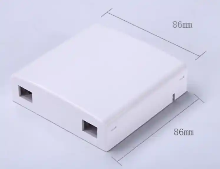 Roseta para FTTH 2 puertos 105x82x20mm 1