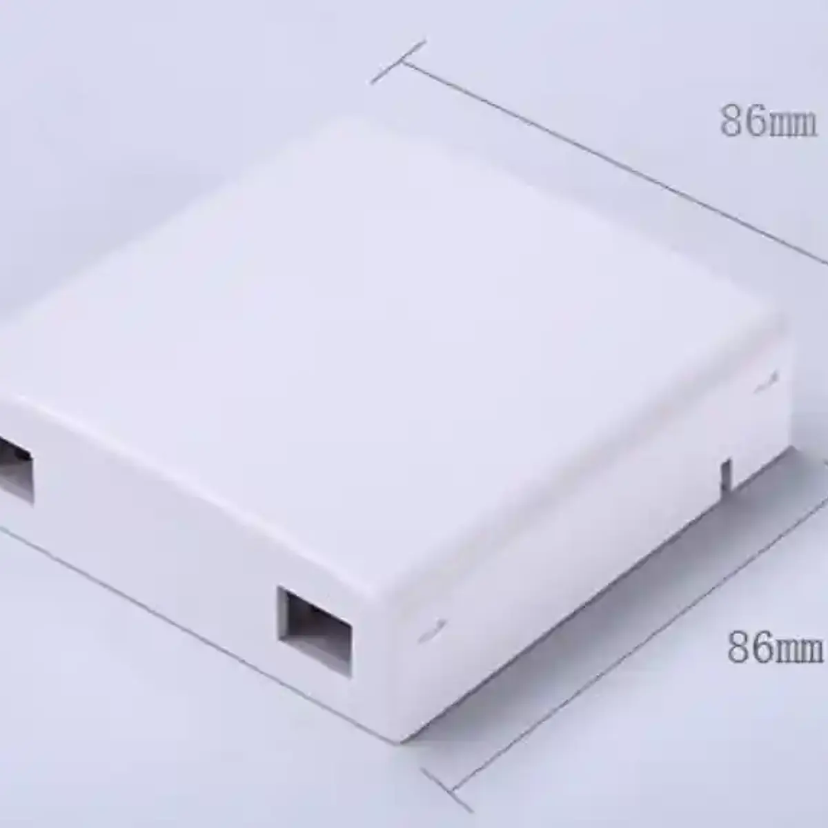 Foto de Roseta para FTTH 2 puertos 105x82x20mm
