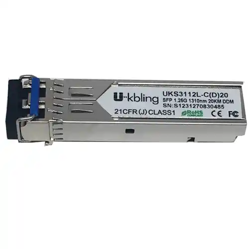 Módulo SFP 1,25 Gbps Monomodo 1310 nm  20Km 1