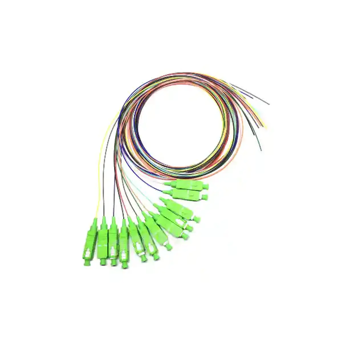 Foto de KIT 12 Pigtail colores SC-APC SM G657A2 1 metro