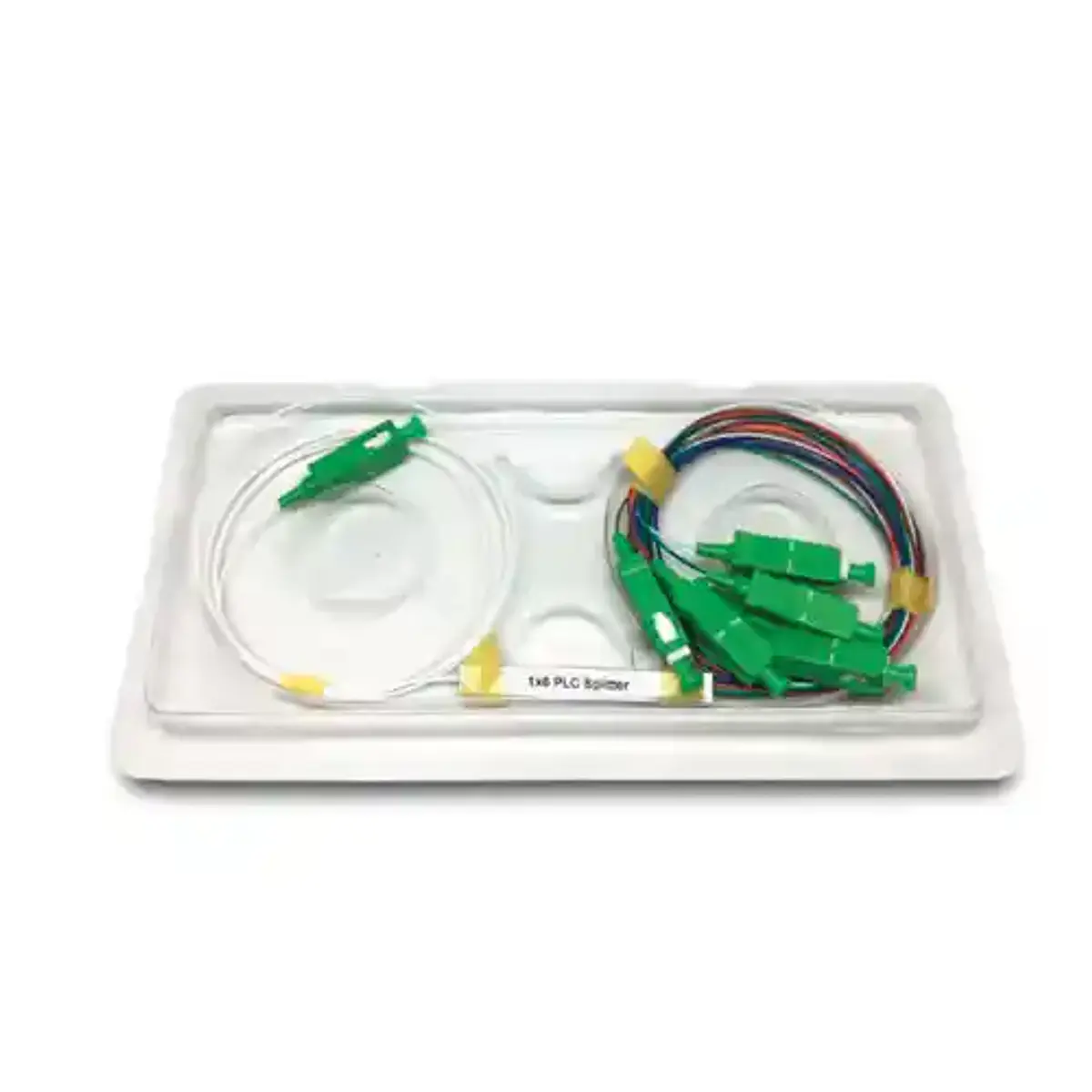 Foto de Splitter 1x6 monomodo G657A1 SC/APC 1m 0,9 mm metal