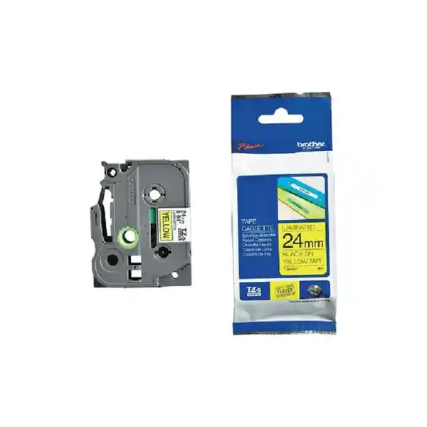 Cinta TZe-651 24 mm Negro sobre Amarillo 1