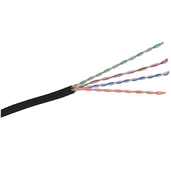 Cable de Red  UTP eco 4 Pares CAT. 6 Exterior Negro (305)