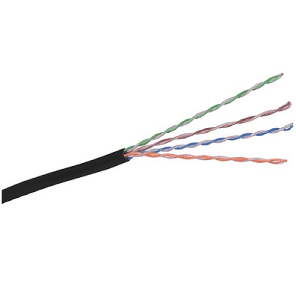 Cable de Red  UTP eco 4 Pares CAT. 6 Exterior Negro (305) 1