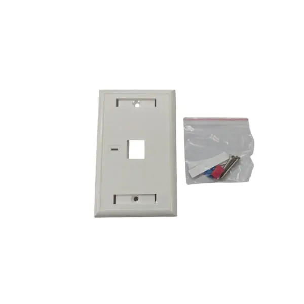 Faceplate de 1 o 2 entradas 1