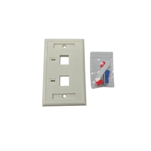 Faceplate de 1 o 2 entradas 2