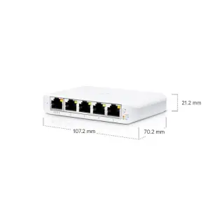 Switch 5puertos  USW-Flex-Mini  Administrable Unifi 2