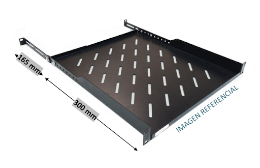 Bandeja 19'' para Rack de 600mm 4 Vert. Ventilada 1