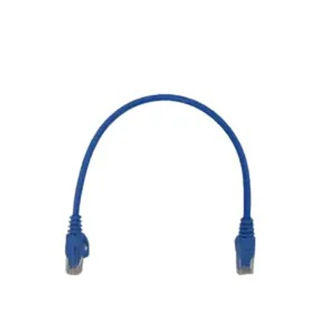 Patch cord U-Kbling Cat 6 UTP 0,30 m azul 24 AWG