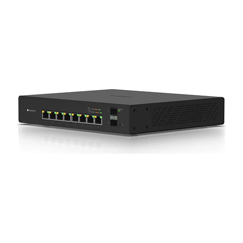Switch PoE Ubiquiti EdgeSwitch ES-8-150W 8 Puertos Gigabit + 2 SFP