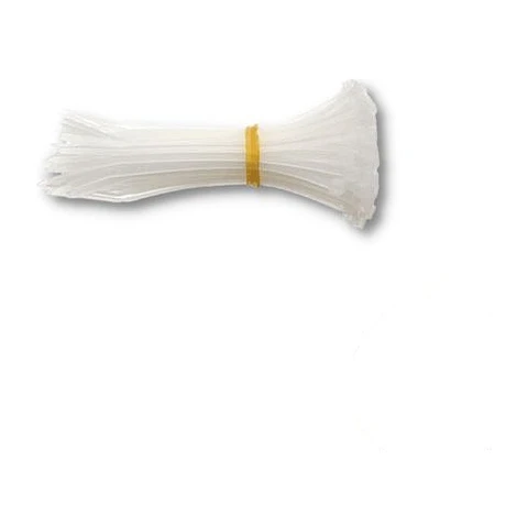 Amarras plásticas blancas 100 x 2,5 mm (bolsa de 100)