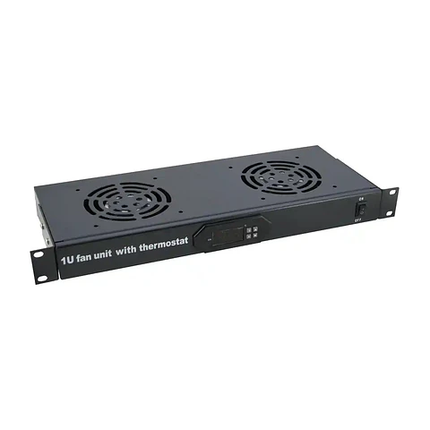 Bandeja de ventilación forzada 19" 2 turbinas con termostato