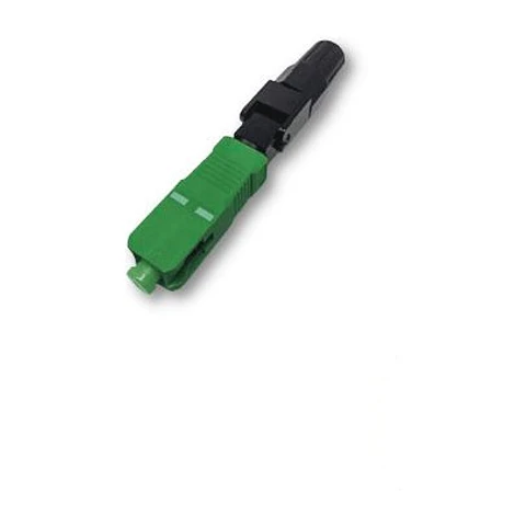 Conector rápido monomodo SC/APC verde (10 unidades)