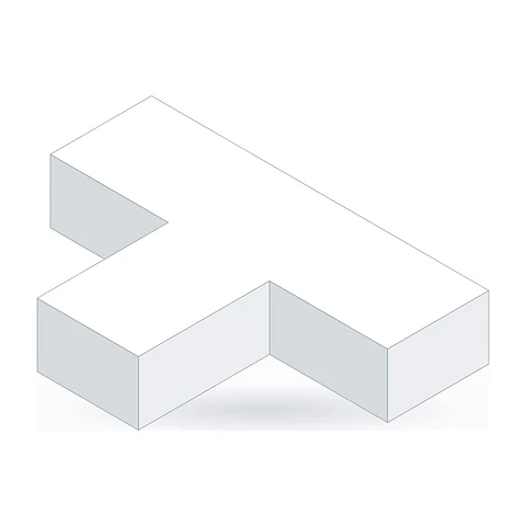 Derivación T 25x16 HF para canaleta libre de halógenos