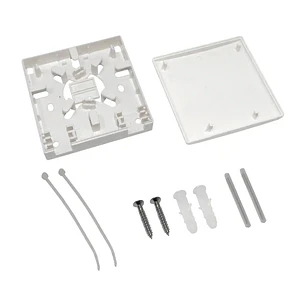 Roseta para FTTH 2 puertos 86mmx86mm