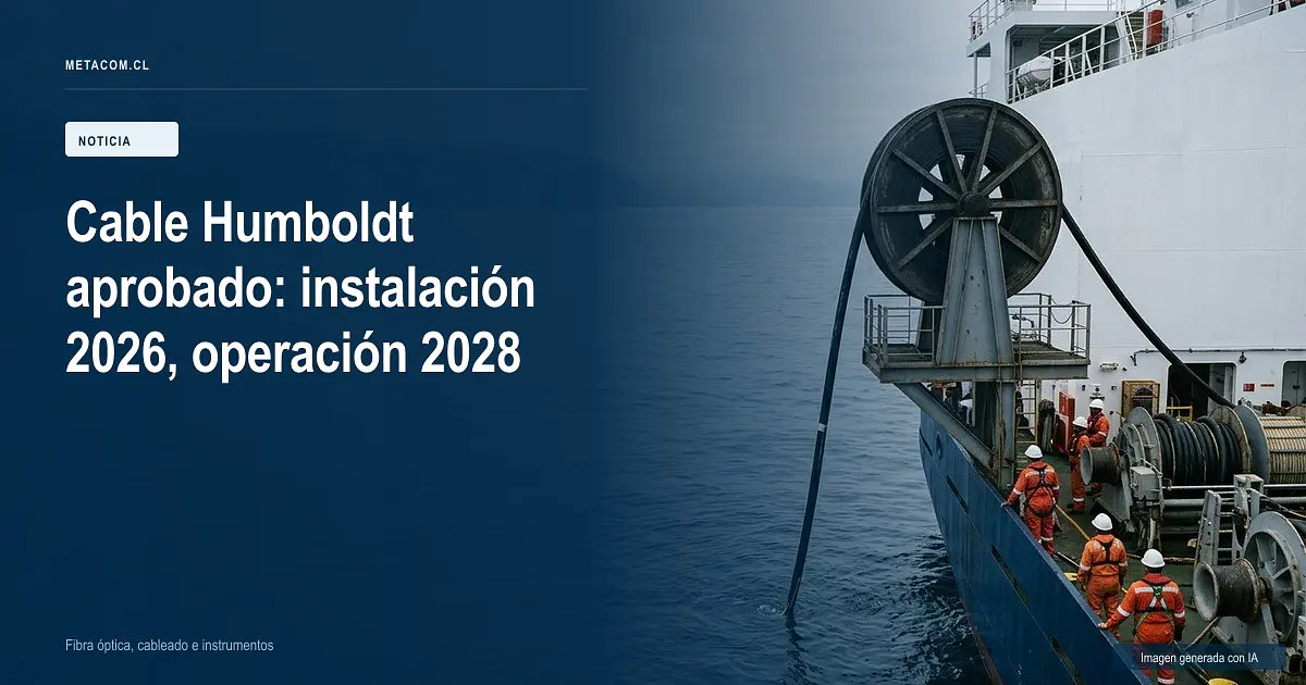 Cable Humboldt aprobado: instalación a fines de 2026 y operación en 2028