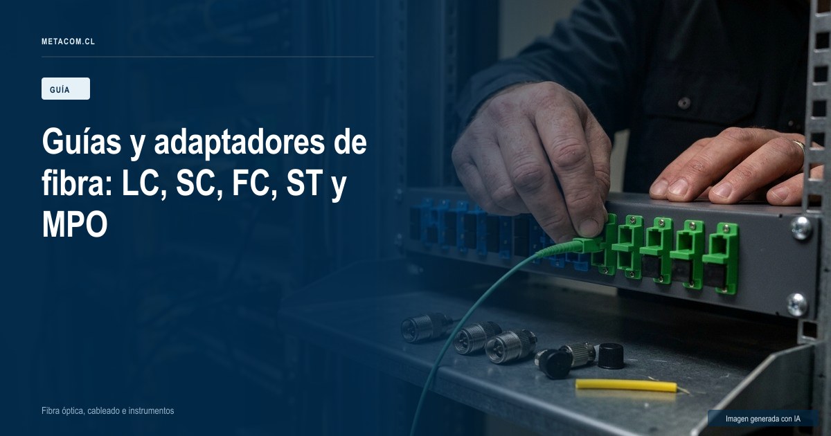 Guías y adaptadores de fibra óptica: LC, SC, FC, ST y MPO, y cómo elegir el correcto