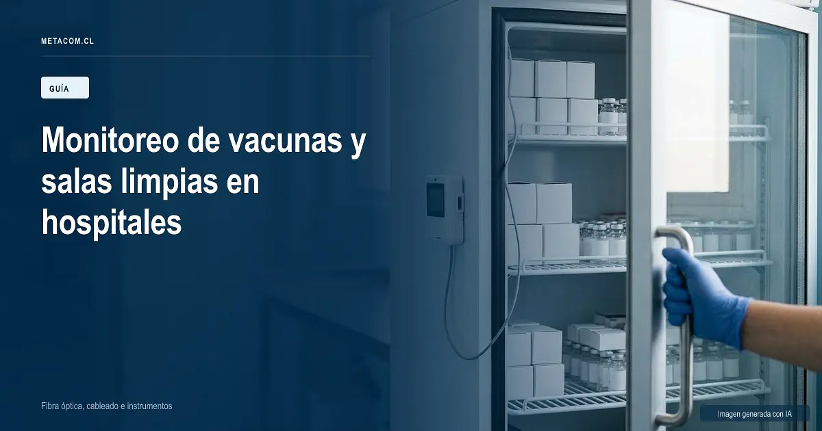Monitoreo de refrigeradores de vacunas y salas limpias: qué exige un hospital nuevo