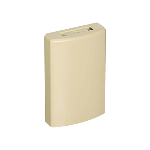 Faceplate de Seguridad Hubbell con Tapa, 4 Puertos, Beige (TPF1OW)