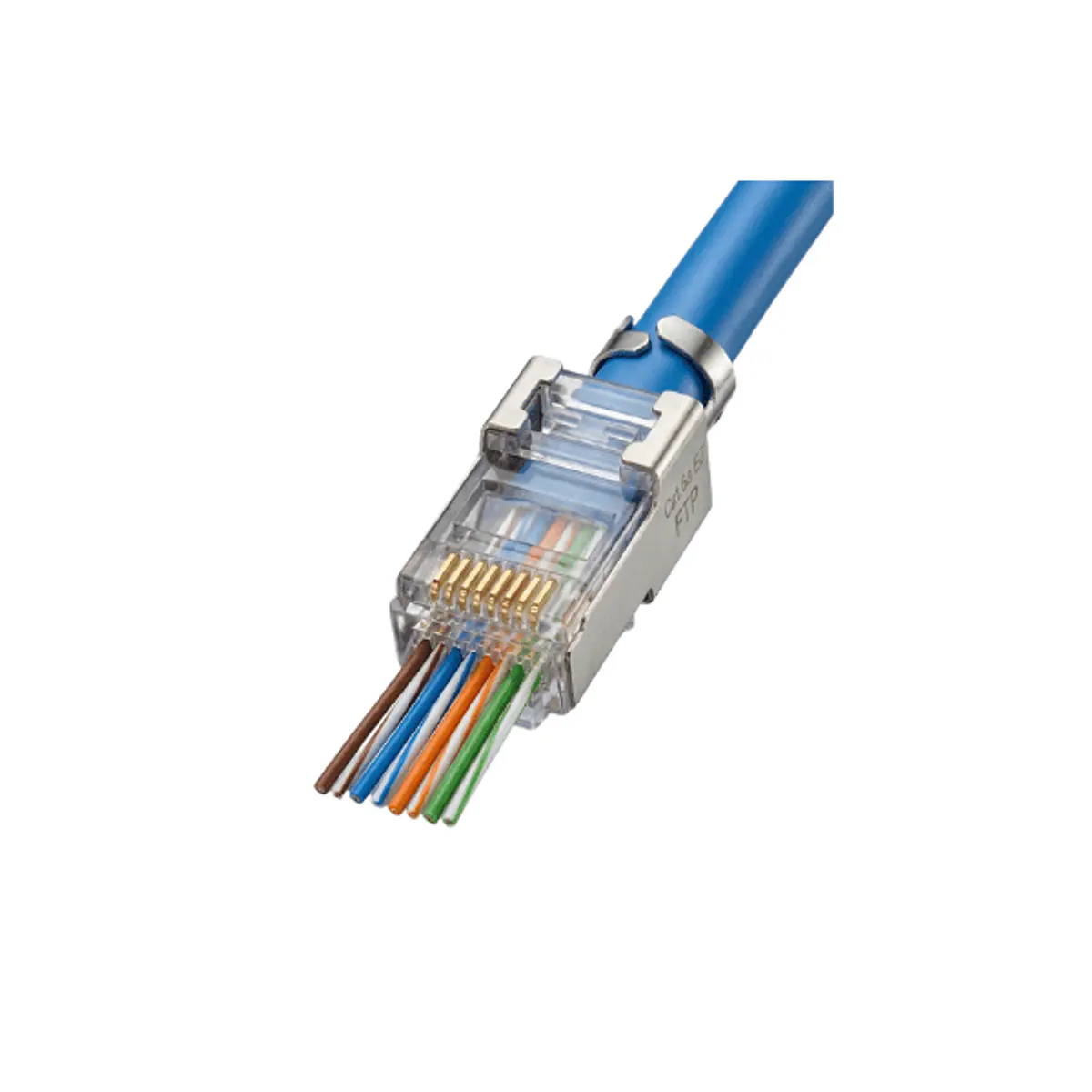 Foto de Conector RJ-45 FTP Cat 6A EZ pasante U-Kbling (bolsa de 50)
