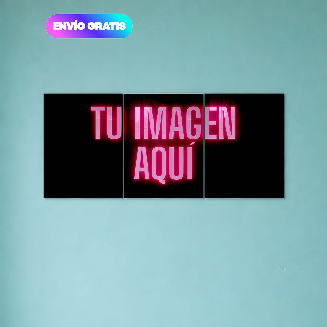 Cuadro personalizado Triple 40x90 Cms 1