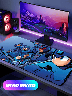 Mousepad Gamer Personalizado Mega Man - Tela Speed | Waterproof | 4 mm