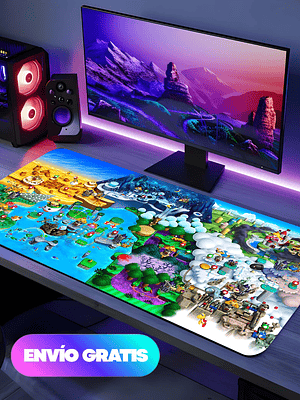 Mousepad Gamer Super Mario Bros - Tela Speed | Waterproof | 4 mm