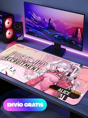 Mousepad Gamer Alice, Nikke - Tela Speed | Waterproof | 4 mm