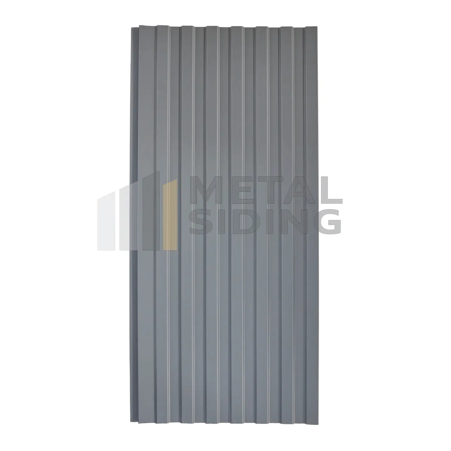 Metal Siding ranurado color Grafito Caja 8 Planchas 3