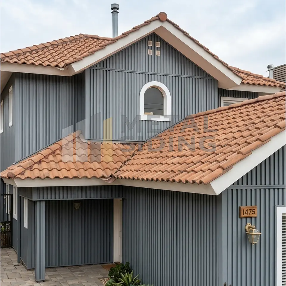 Metal Siding ranurado color Grafito Caja 8 Planchas 1