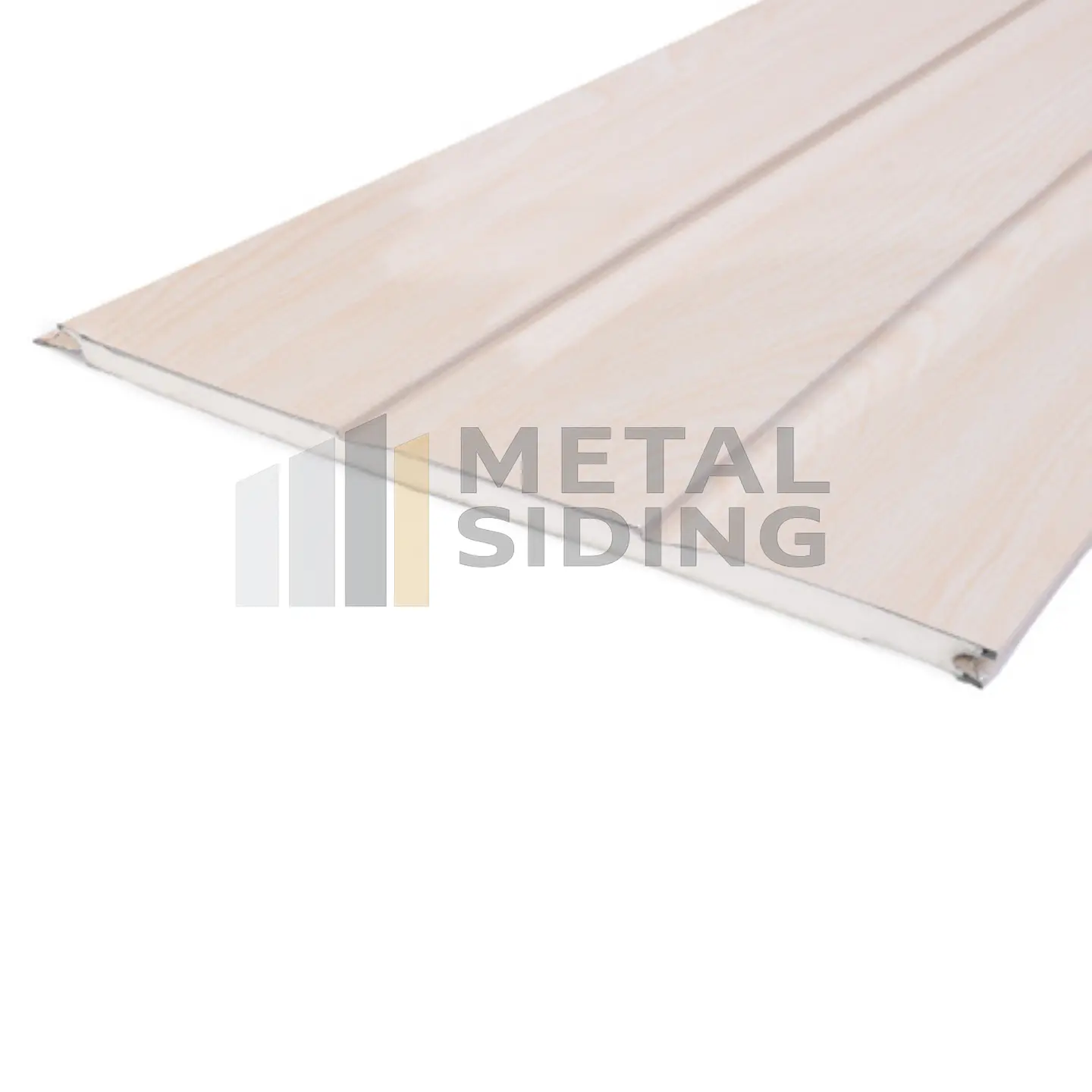 Metal Siding color Crema Caja 8 Planchas 2