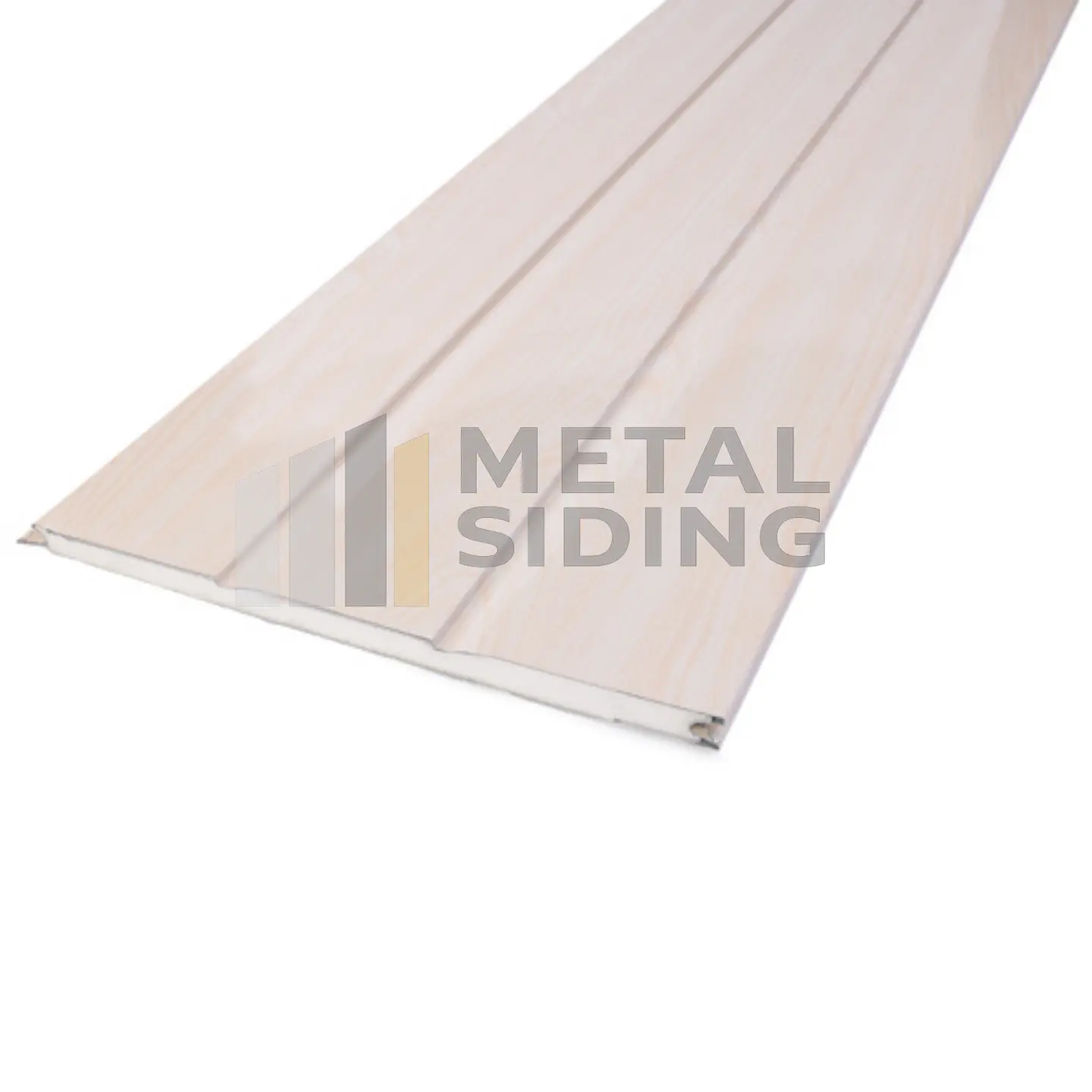 Metal Siding color Crema Caja 8 Planchas 5