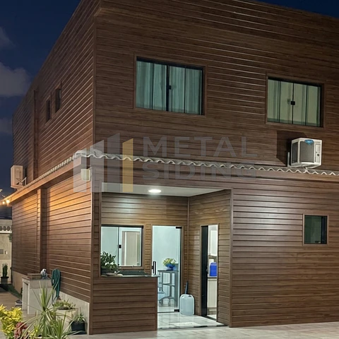 Metal Siding color Cedro Caja 8 planchas
