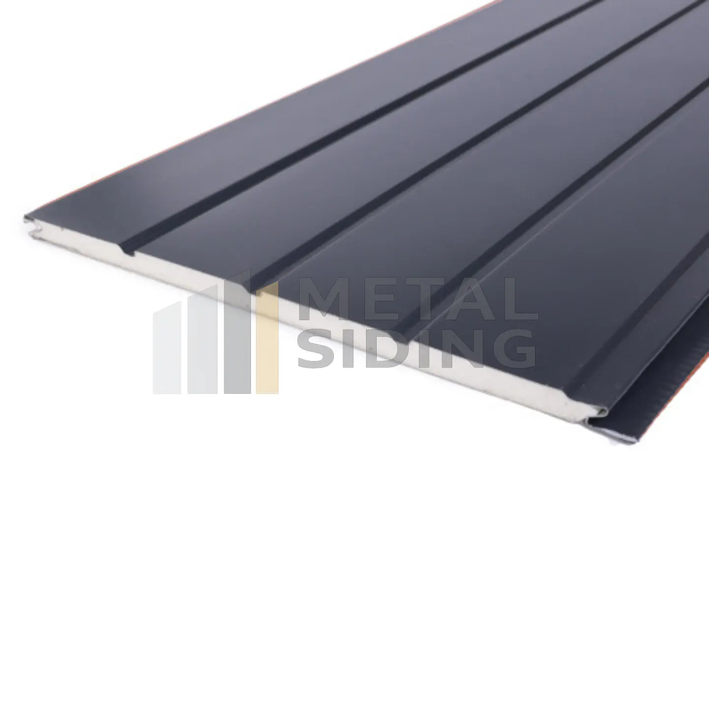 Metal Siding color Negro Caja 8 Planchas 2