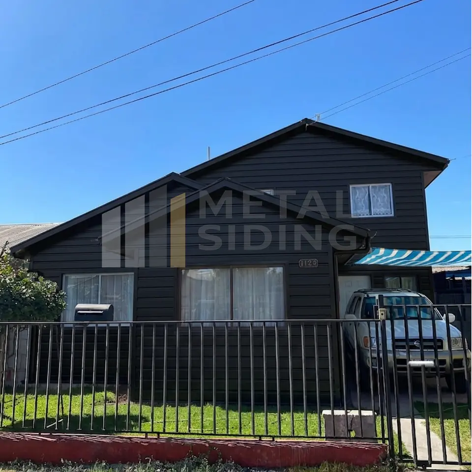 Metal Siding color Negro Caja 8 Planchas 1