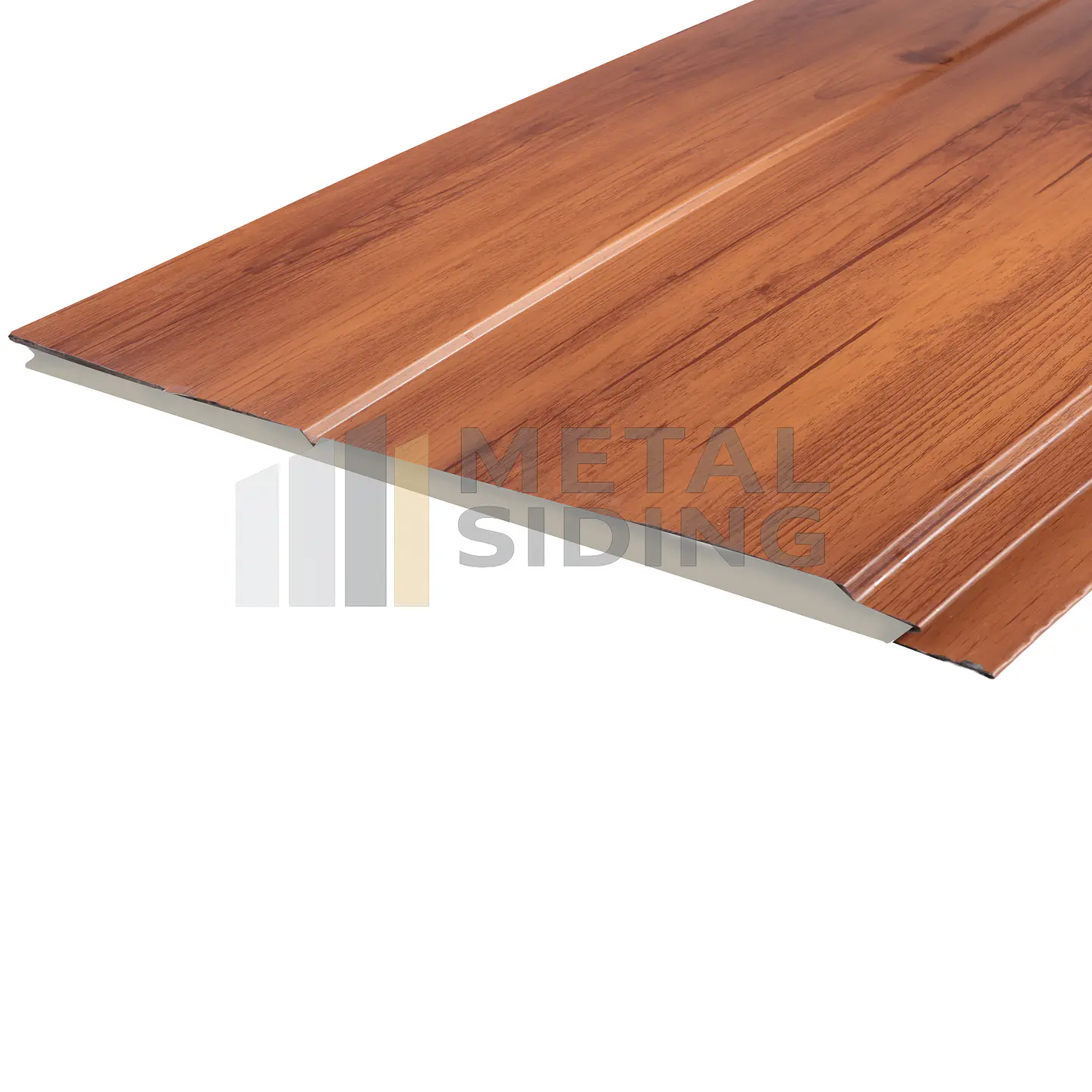 Metal Siding texturizado color Madera Caja 8 Planchas 2