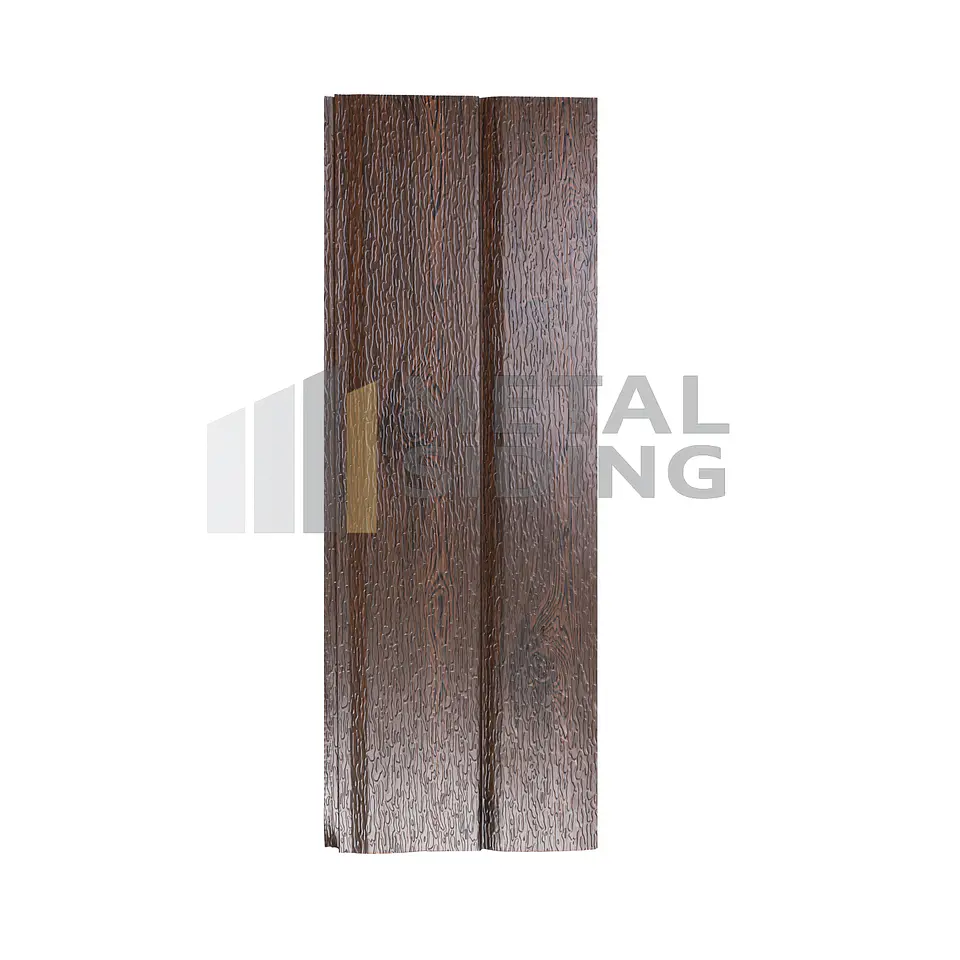 Metal Siding texturizado color Roble Caja 8 Planchas 3